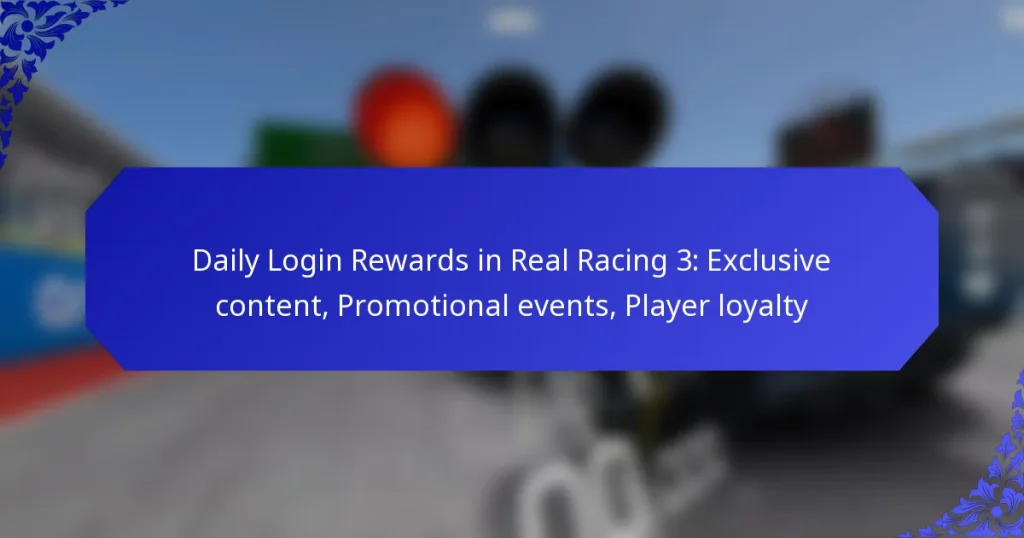 Daily Login Rewards in Real Racing 3: Exclusive content, Promotional events, Player loyalty