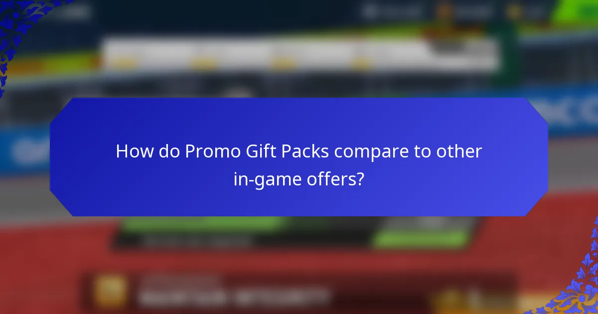 How do Promo Gift Packs compare to other in-game offers?